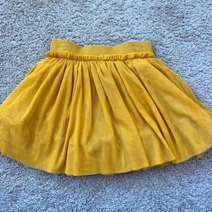 Size 4 Taylor Joelle mustard flouncy skirt